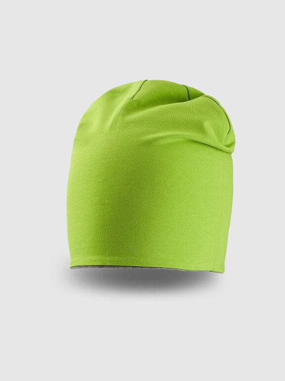 Dziecięca czapka beanie dwustronna 4F 4FJRSS26ACAPU0765 - zielona