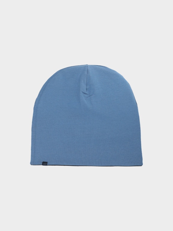 Dziecięca czapka beanie dwustronna 4F 4FJWSS25ACAPU505 - granatowa