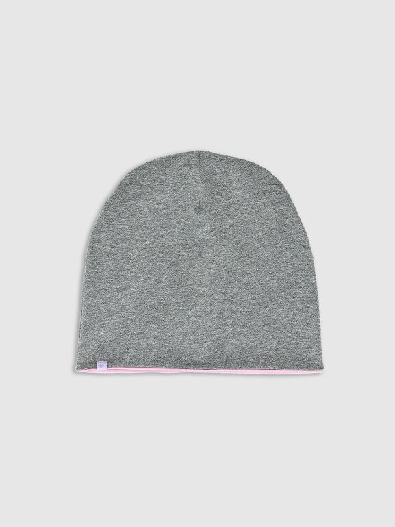 Dziecięca czapka beanie dwustronna 4F 4FJWSS25ACAPU505 - różowa