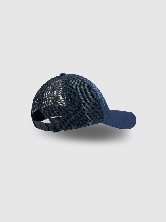 Dziecięca czapka z daszkiem trucker 4F 4FJRSS26ACABM693 - granatowa