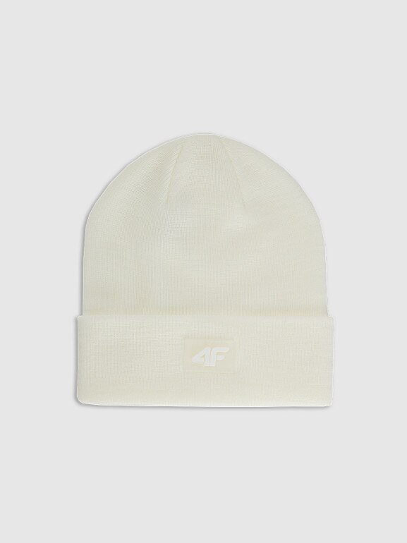 Dziecięca czapka zimowa 4F 4FJRAW25ACAPU0743 - biała