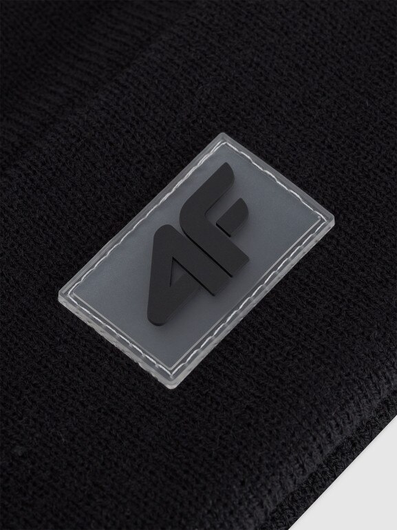 Dziecięca czapka zimowa 4F 4FJRAW25ACAPU0743 - czarna