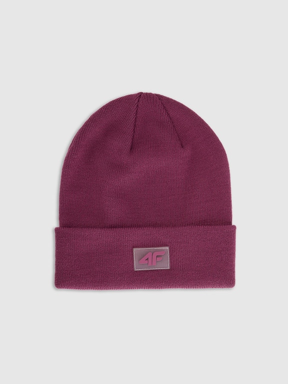 Dziecięca czapka zimowa 4F 4FJRAW25ACAPU0743 - fioletowa