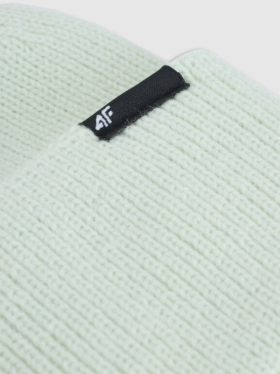 Dziecięca czapka zimowa 4F 4FJWAW25ACAPU652 - czarna