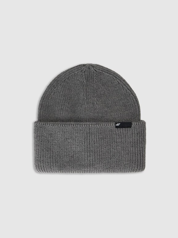 Dziecięca czapka zimowa 4F 4FJWAW25ACAPU652 - szara