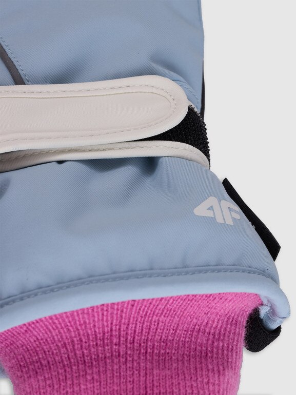 Dziecięce rękawice narciarskie Thinsulate 4F 4FJWAW25AFGLU200 - niebieskie