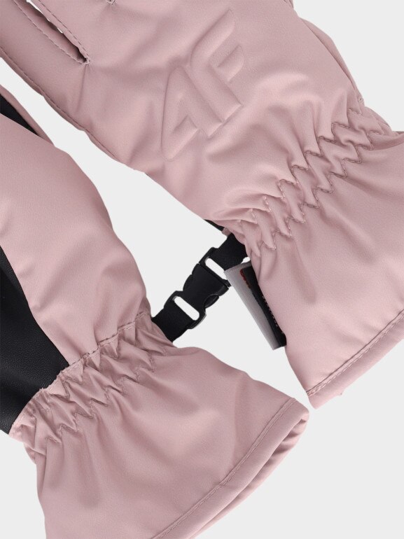 Dziecięce rękawiczki narciarskie 4F Thinsulate 4FJWAW25AFGLU190 - różowe