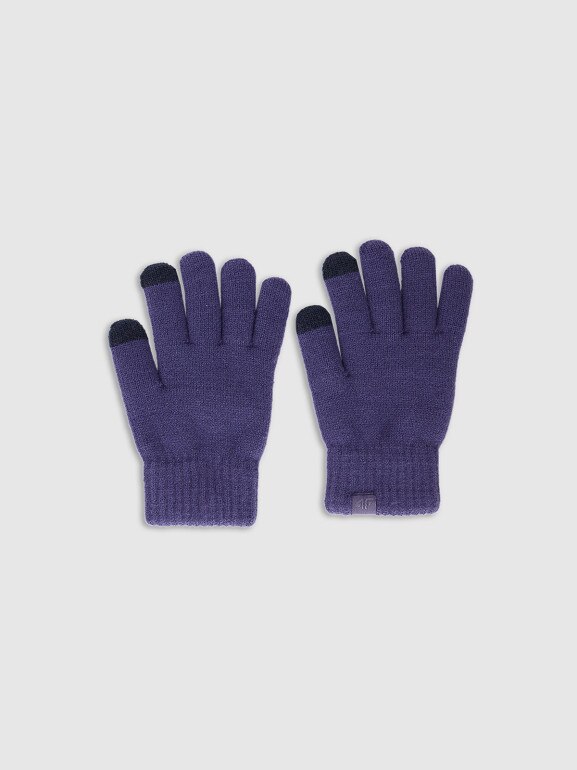 Dziecięce rękawiczki Soft Touch 4F 4FJWAW25AGLOU154 - granatowe