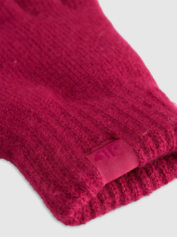 Dziecięce rękawiczki Soft Touch 4F 4FJWAW25AGLOU154 - różowe