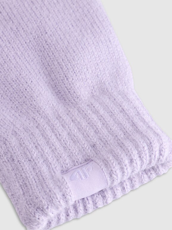 Dziecięce rękawiczki Soft Touch 4F 4FJWAW25AGLOU154 - różowe