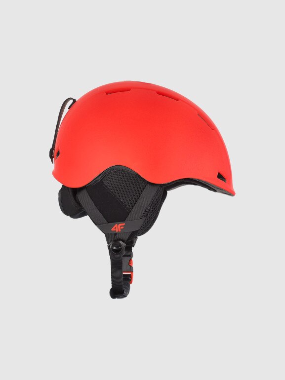 Dziecięcy kask narciarski 4F 4FJWAW25AHELU086 - czerwony