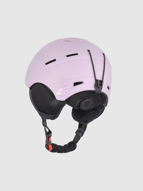 Dziecięcy kask narciarski 4F 4FJWMM00AHELU097 - różowy