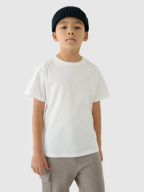 Dziecięcy t-shirt basic (2-pack) 4F 4FJRAW24TTSHU2562 - multikolor
