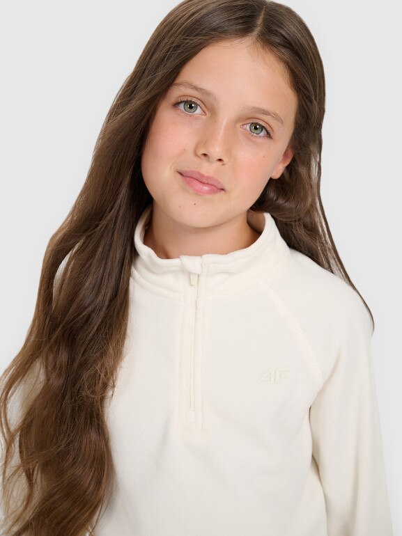 Dziewczęca bielizna polarowa (góra) 4F 4FJRAW25UFLEF070 - biała