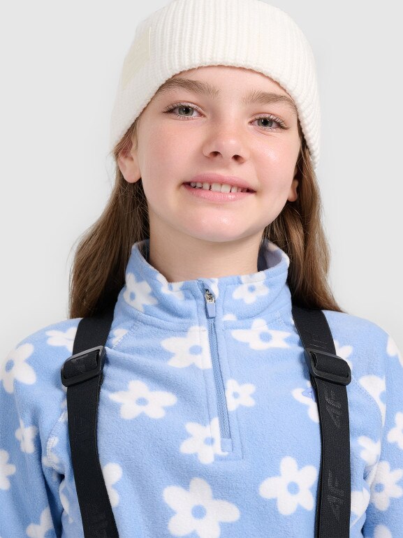 Dziewczęca bielizna polarowa (góra) 4f 4FJRAW25UFLEF095 - niebieska