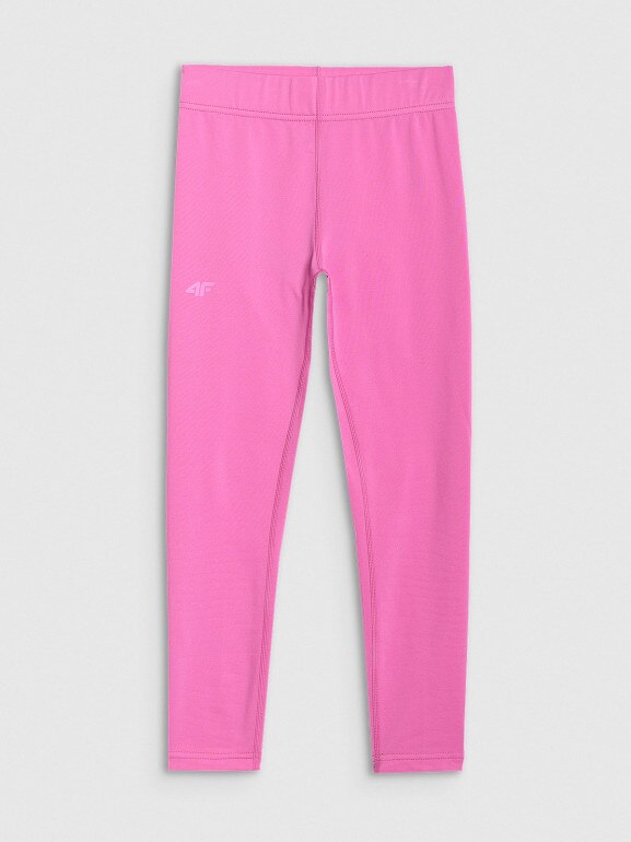 Dziewczęca bielizna termiczna ocieplana (dół) 4F 4FJRAW25UBRUF113 - różowa
