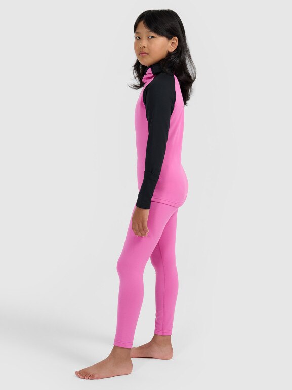 Dziewczęca bielizna termiczna ocieplana (dół) 4F 4FJRAW25UBRUF113 - różowa