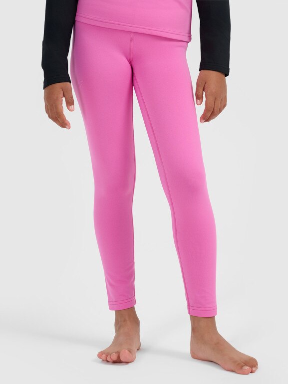 Dziewczęca bielizna termiczna ocieplana (dół) 4F 4FJRAW25UBRUF113 - różowa