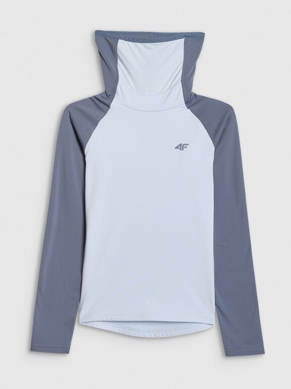 Dziewczęca bielizna termiczna ocieplana (góra) 4F 4FJRAW25UBRUF112 - szara