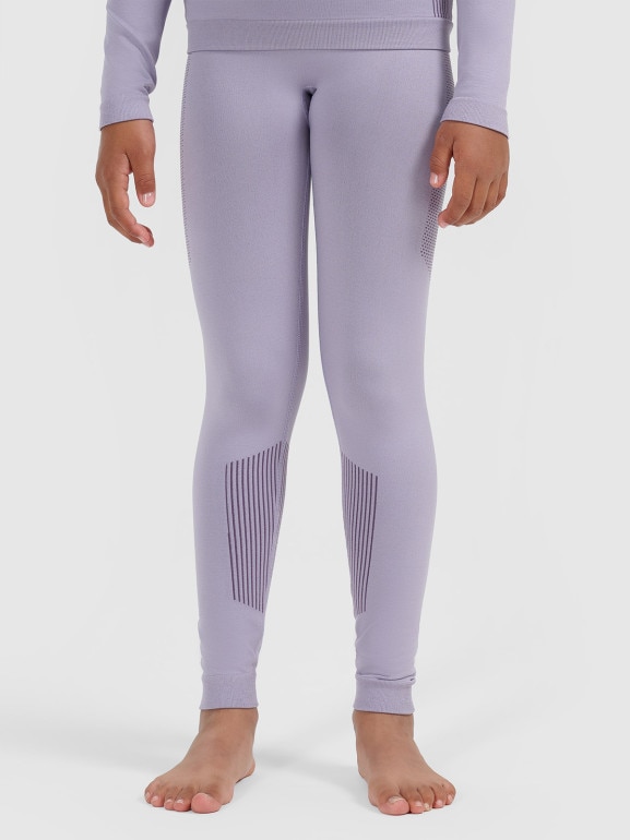 Dziewczęca bielizna termoaktywna komplet 4F 4FJRAW25USEAF263 - fioletowa