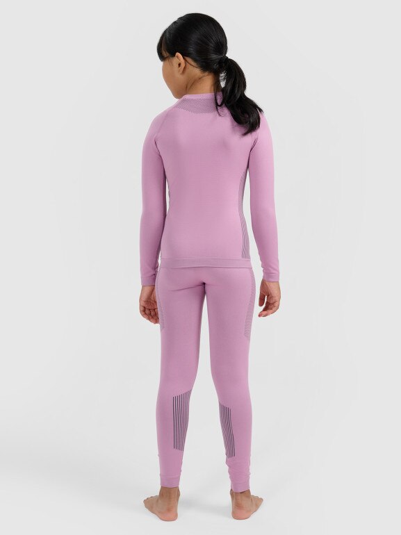 Dziewczęca bielizna termoaktywna komplet 4F 4FJRAW25USEAF263 - różowa
