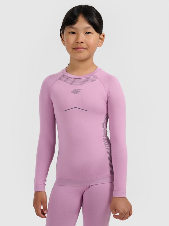 Dziewczęca bielizna termoaktywna komplet 4F 4FJRAW25USEAF263 - różowa