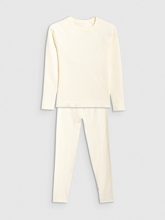 Dziewczęca bielizna termoaktywna komplet 4F 4FJRAW25USEAF264 - biała