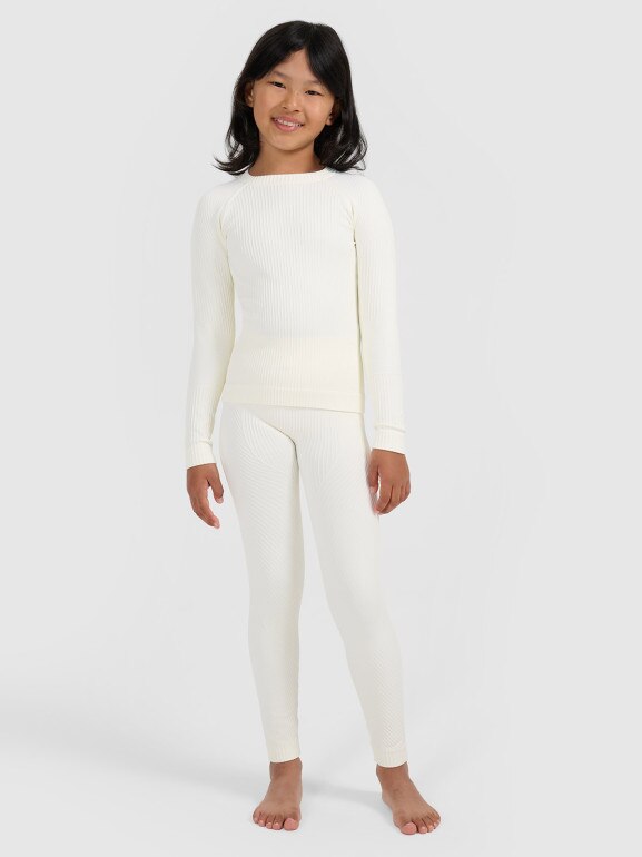 Dziewczęca bielizna termoaktywna komplet 4F 4FJRAW25USEAF264 - biała