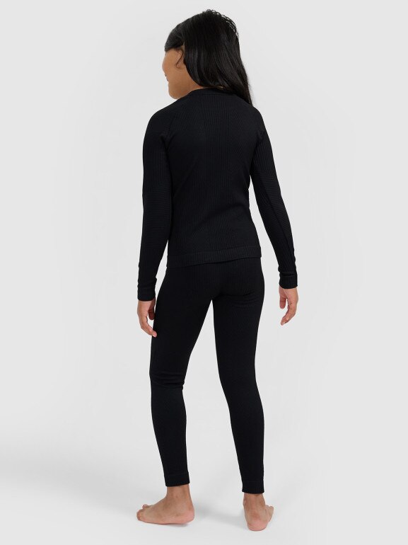 Dziewczęca bielizna termoaktywna komplet 4F 4FJRAW25USEAF264 - czarna