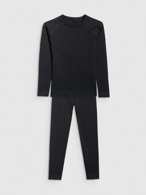 Dziewczęca bielizna termoaktywna komplet 4F 4FJRAW25USEAF264 - czarna