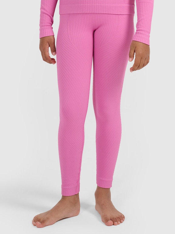 Dziewczęca bielizna termoaktywna komplet 4F 4FJRAW25USEAF264 - różowa