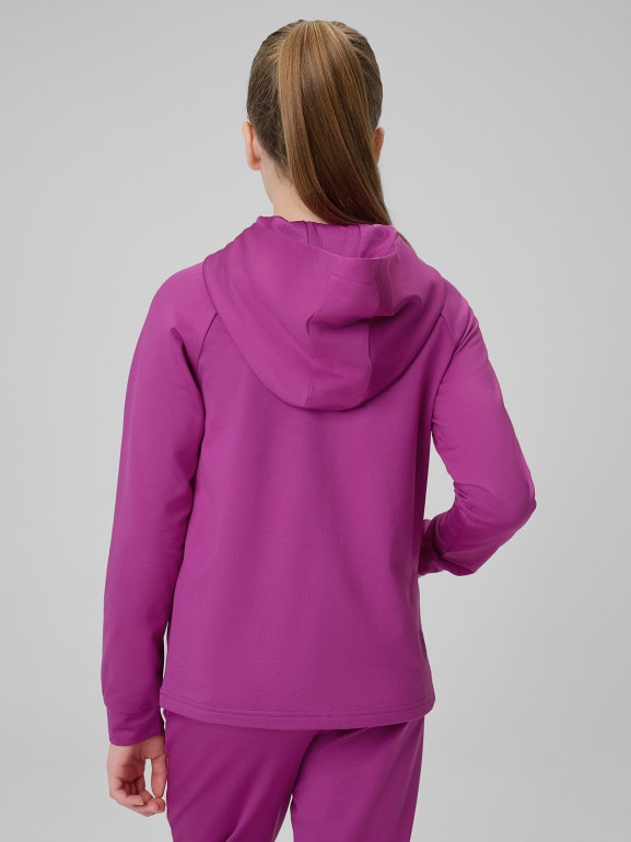 Dziewczęca bluza treningowa 4F 4FJRSS26TFSWF0989 - różowa