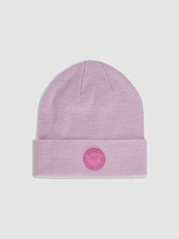 Dziewczęca czapka zimowa 4F 4FJRAW25ACAPF0749 - różowa