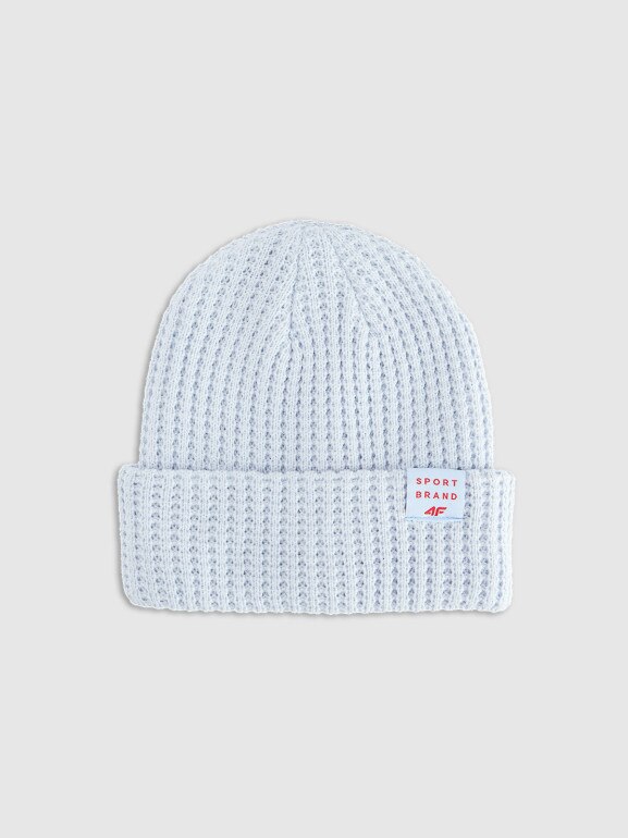 Dziewczęca czapka zimowa 4F 4FJRAW25ACAPF0810 - niebieska