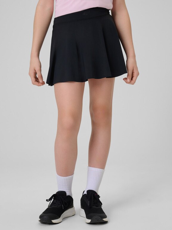 Dziewczęca spódniczka treningowa 4F 4FJRSS26TFSKF024 - czarna