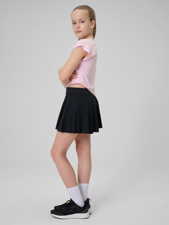 Dziewczęca spódniczka treningowa 4F 4FJRSS26TFSKF024 - czarna