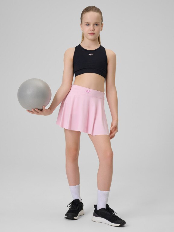 Dziewczęca spódniczka treningowa 4F 4FJRSS26TFSKF024 - różowa