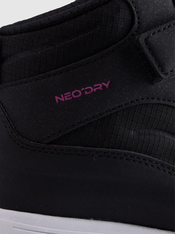 Dziewczęce buty zimowe śniegowce 4F 4FJRAW25FSBSF037 - czarne