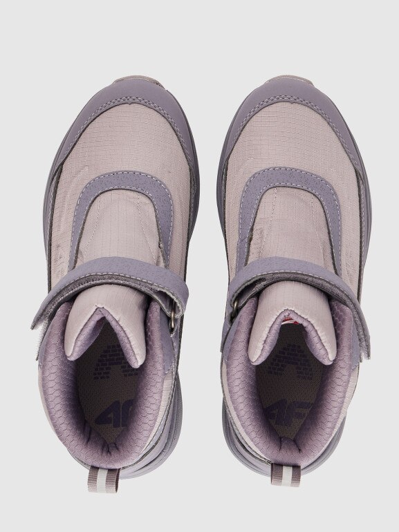 Dziewczęce buty zimowe śniegowce 4F 4FJRAW25FSBSF037 - fioletowe