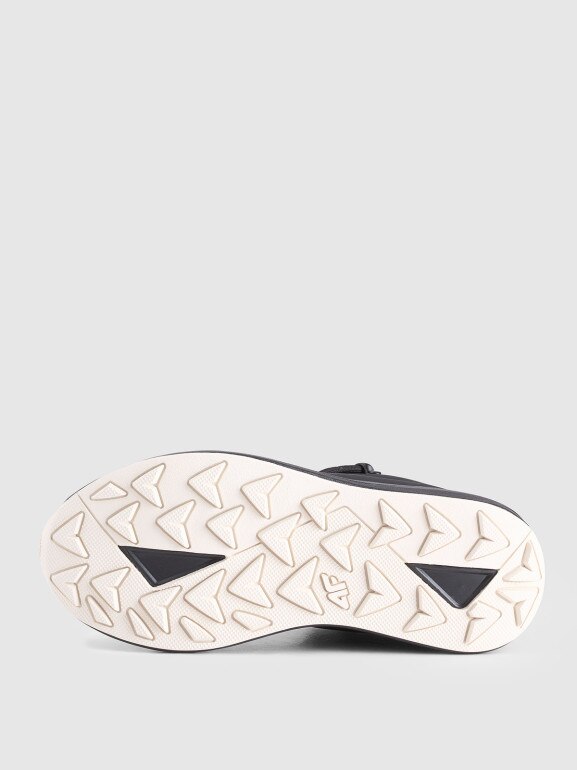 Dziewczęce buty zimowe śniegowce 4F 4FJRAW25FWINF054 - czarne