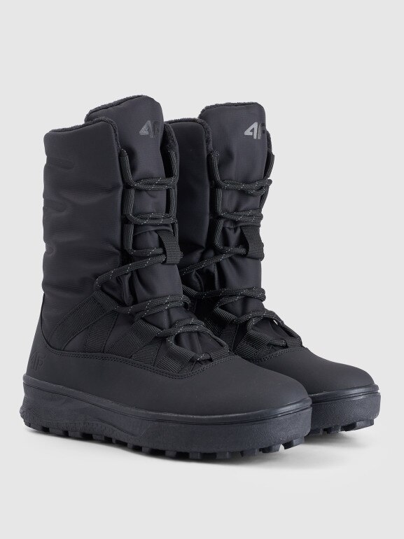 Dziewczęce buty zimowe śniegowce INUA 4F 4FJRAW25FSBSF038 - czarne