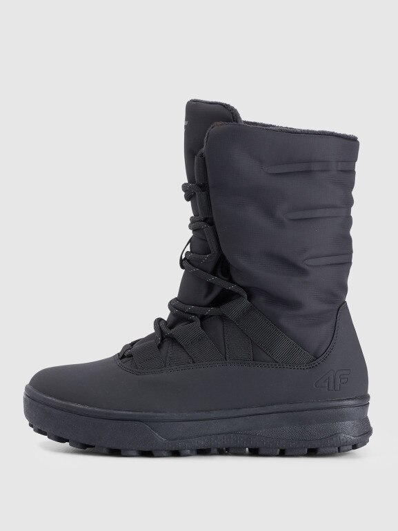 Dziewczęce buty zimowe śniegowce INUA 4F 4FJRAW25FSBSF038 - czarne