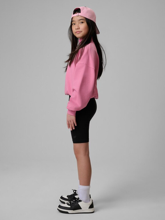 Dziewczęce kolarki dzianinowe 4F 4FJRSS26TSTIF033 - czarne