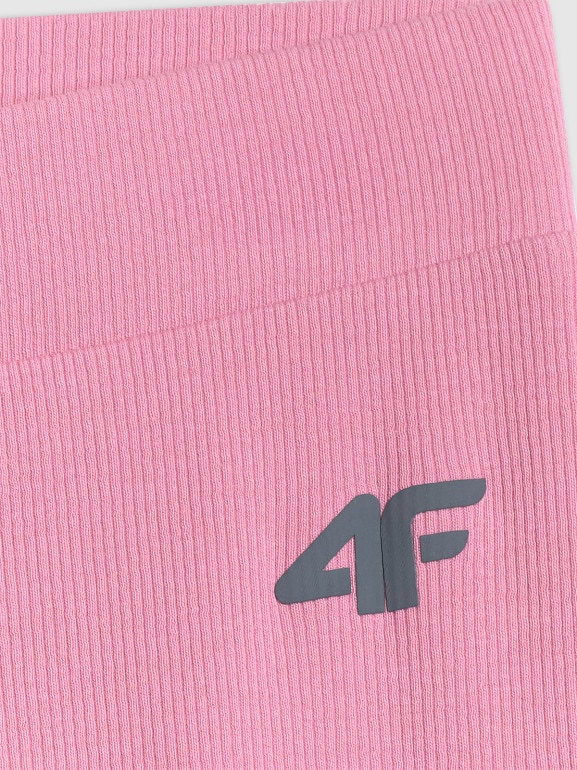 Dziewczęce legginsy 4F 4FJWSS26TTIGF270 - różowe