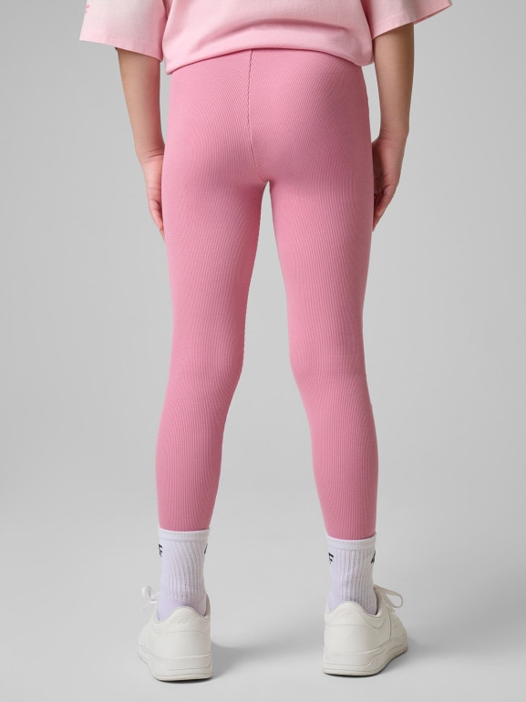 Dziewczęce legginsy 4F 4FJWSS26TTIGF270 - różowe