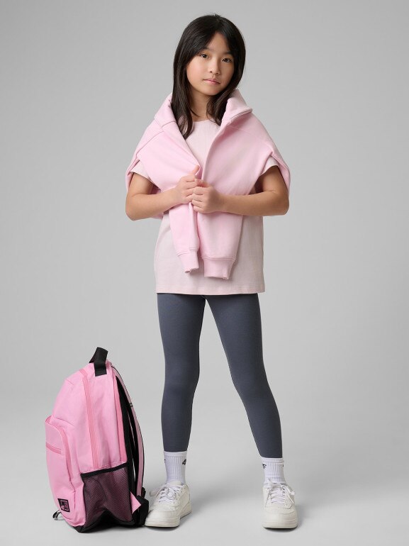 Dziewczęce legginsy 4F 4FJWSS26TTIGF270 - szare