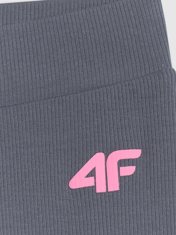 Dziewczęce legginsy 4F 4FJWSS26TTIGF270 - szare