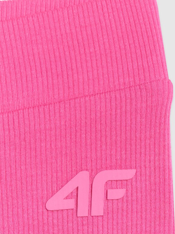 Dziewczęce legginsy kolarki treningowe 4F 4FJWSS26TSTIF024 - różowe