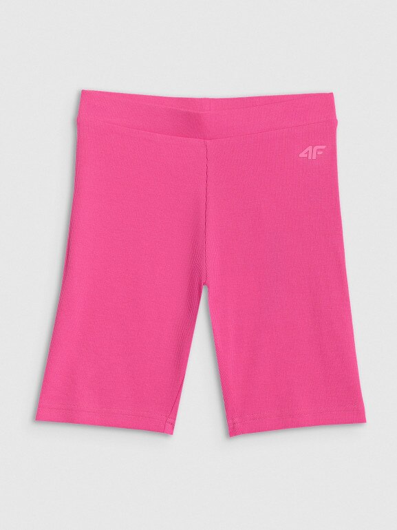 Dziewczęce legginsy kolarki treningowe 4F 4FJWSS26TSTIF024 - różowe