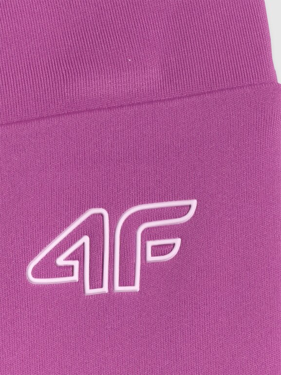Dziewczęce legginsy sportowe 4F 4FJRSS26TFTIF522 - różowe